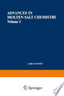 Advances in Molten Salt Chemistry [E-Book] : Volume 1 /