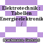 Elektrotechnik : Tabellen Energieelektronik /