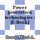 Power generation technologies / [E-Book]