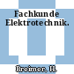 Fachkunde Elektrotechnik.