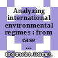 Analyzing international environmental regimes : from case study to database [E-Book] /
