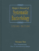 Bergey's manual of systematic bacteriology. 2. The proteobacteria . A. Introductory essays /