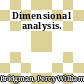 Dimensional analysis.