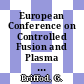 European Conference on Controlled Fusion and Plasma Physics. 13, Pt. 1. Contributed papers : Schliersee 14-18 April 1986 /