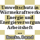Umweltschutz in Wärmekraftwerken: Energie und Energieversorgung: Arbeitsheft für die Sekundarstufe 2.