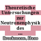 Theoretische Untersuchungen zur Neutronenphysik des Blankets von D T Fusionsreaktoren /