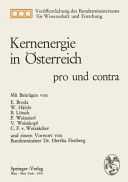 Kernenergie in Österreich : Pro und Contra.