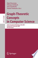 Graph- theoretical concepts in computer science [E-Book] : 34th international workshop, WG 2008, Durham, UK, June 30 - July 2, 2008 : proceedings /