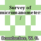 Survey of micromanometers /