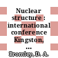 Nuclear structure : international conference Kingston, Canada, August 29 - September 3, 1960 : proceedings.