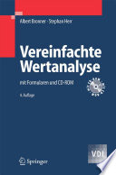 Vereinfachte Wertanalyse [E-Book] : mit Formularen und CD-ROM /