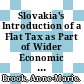 Slovakia's Introduction of a Flat Tax as Part of Wider Economic Reforms [E-Book] /