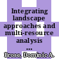 Integrating landscape approaches and multi-resource analysis into natural resource management : summary of a workshop [E-Book] /