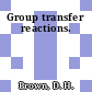 Group transfer reactions.