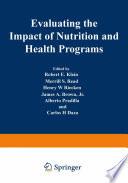 Evaluating the Impact of Nutrition and Health Programs [E-Book] /