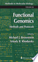 Functional genomics : methods and protocols /