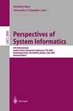 Perspectives of Systems Informatics [E-Book] : 5th International Andrei Ershov Memorial Conference, PSI 2003, Akademgorodok, Novosibirsk, Russia, July 9-12, 2003, Revised Papers /