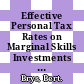 Effective Personal Tax Rates on Marginal Skills Investments in OECD Countries [E-Book]: A New Methodology /