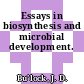 Essays in biosynthesis and microbial development.