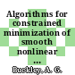 Algorithms for constrained minimization of smooth nonlinear functions /