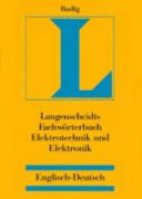 Langenscheidts Fachwörterbuch Elektrotechnik und Elektronik : englisch - deutsch /