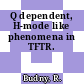 Q dependent, H-mode like phenomena in TFTR.