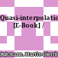 Quasi-interpolation [E-Book] /