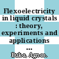 Flexoelectricity in liquid crystals : theory, experiments and applications [E-Book] /
