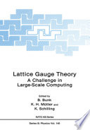 Lattice Gauge Theory [E-Book] : A Challenge in Large-Scale Computing /