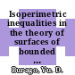 Isoperimetric inequalities in the theory of surfaces of bounded external curvature.
