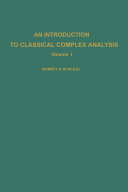 An introduction to classical complex analysis [E-Book] /