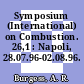 Symposium (International) on Combustion. 26,1 : Napoli, 28.07.96-02.08.96.
