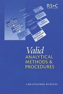 Valid analytical methods and procedures / [E-Book]