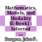 Mathematics, Models, and Modality [E-Book] : Selected Philosophical Essays /