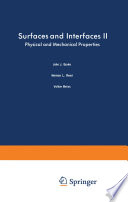 Surfaces and Interfaces II [E-Book] : Physical and Mechanical Properties /