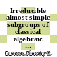Irreducible almost simple subgroups of classical algebraic groups [E-Book] /
