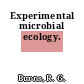 Experimental microbial ecology.