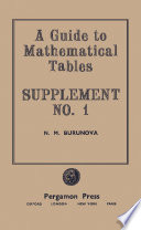 A guide to mathematical tables. Supplement no. 1 [E-Book] /