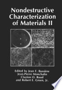 Nondestructive Characterization of Materials II [E-Book] /