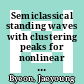 Semiclassical standing waves with clustering peaks for nonlinear Schrödinger equations [E-Book] /