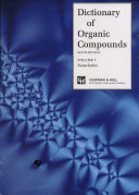 Dictionary of organic compounds. 8. Molecular formula index.