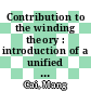 Contribution to the winding theory : introduction of a unified method for the treatment of winding topology [E-Book] /