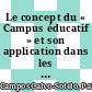 Le concept du « Campus éducatif » et son application dans les universités espagnoles [E-Book] /