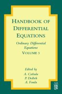 Handbook of differential equations [E-Book] : ordinary differential equations. Volume 3 /