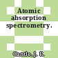 Atomic absorption spectrometry.