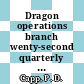 Dragon operations branch wenty-second quarterly progress report September 1970 to November 1970 [E-Book]