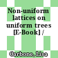 Non-uniform lattices on uniform trees [E-Book] /