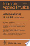 Light Scattering in Solids [E-Book] /