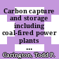 Carbon capture and storage including coal-fired power plants / [E-Book]