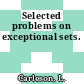 Selected problems on exceptional sets.